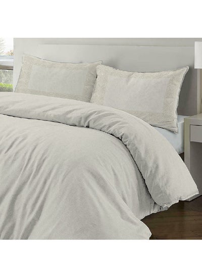 Buy Emily Super King-Sized Duvet Cover, Cream- 260x240 cm in UAE