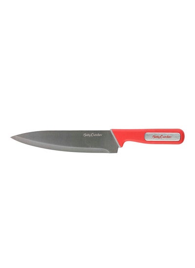 Buy Stainless Steel Chef Knife 205Cm Red in Saudi Arabia