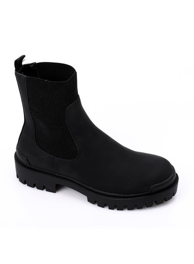 Buy Women's fashionable mono colored half boots in Egypt
