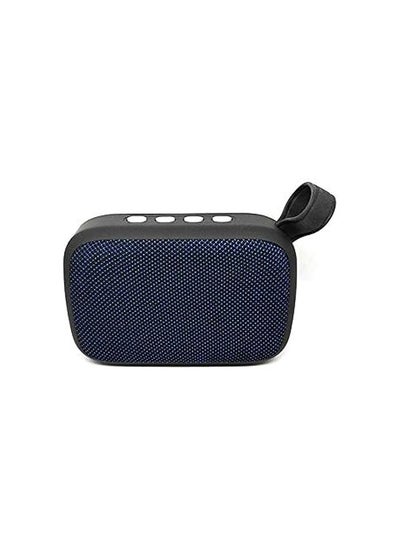 Buy Speaker M5 Bluetooth Mini Portable With Calling - FM Radio - USB - Card Slot Compatible With All Devices Blue Color in Egypt