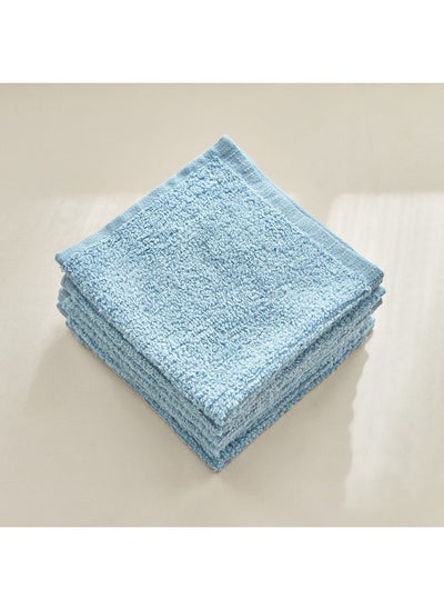 Buy Cloud Touch 6-Piece Zero Twist Cotton Face Cloth Set 30x30 cm in UAE