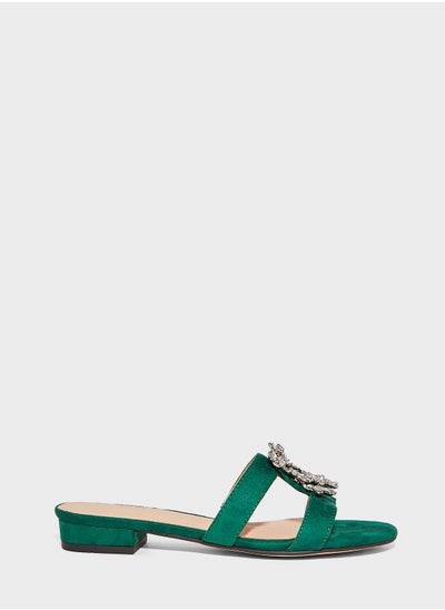 اشتري Open Toe Strap Low Heel Sandals في الامارات