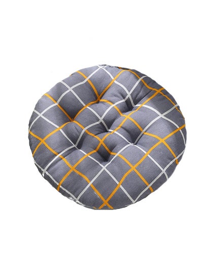 Buy Comfortable Home Office Cotton Linen Breathable Round Chair Cushion in UAE