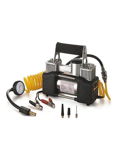 Buy Car Air Compressor - 2 Cylinder With Car Vacuum Cleaner Plus Usb Power Supply 3 Socket in Egypt
