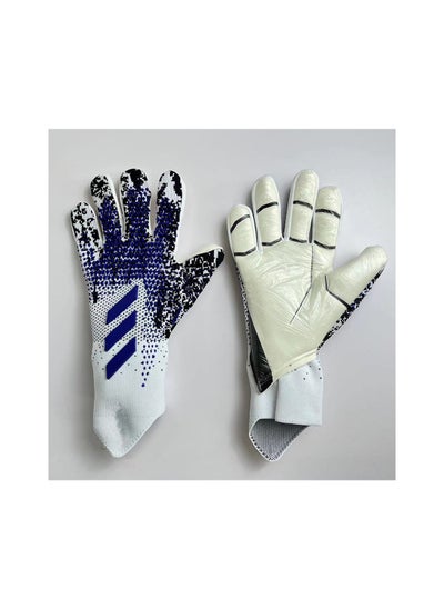 Buy Football Gloves Keep Goal Gloves Goalie Gloves Offers Excellent Protection With Abrasion Resistant Non Slip And Wrist Protection Size 8 in UAE