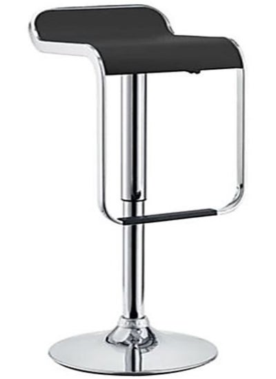 Buy Single Black Bar Chair Bar Stool with Low Back Modern Bar Chair High Island Chair for Kitchen 360 Degree Swivel Seat Top in UAE