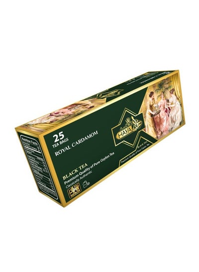 Buy Haya Royal Cardamom Black Tea 25 Tea Bags - Pack Of 2 in UAE