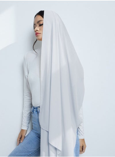 Buy Luxury Grey Chiffon Hijab in UAE