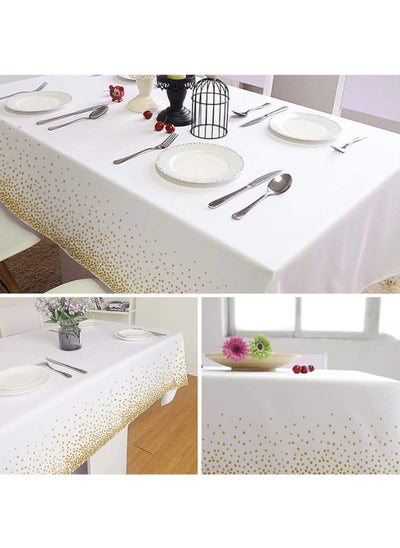 Buy Happy Birthday Table Covers White Colors Confetti Tablecloth Party Decoration in Egypt