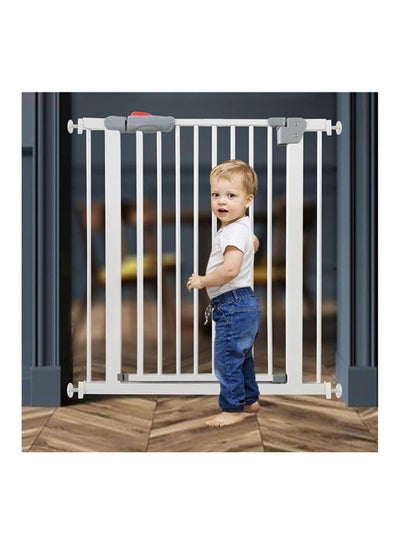 Buy Lock Pressure Mounted Baby Stay Safety Open Gate for Hallways Doorways and Staircases W72xH78cm in Saudi Arabia