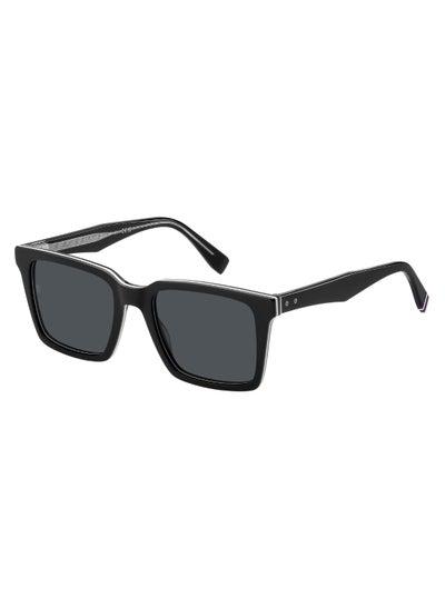 Buy Men's UV Protection Rectangular Shape Acetate Sunglasses TH 2067/S GREY 45 - Lens Size: 44.5 Mm - Black in Saudi Arabia