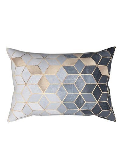 Buy Modern Geometric Marble Pillow Covers Colorful Gradient Throw Pillow Covers Square Cushion Case Soft Pillow Cover Polyester Multicolour 30x50centimeter in Saudi Arabia