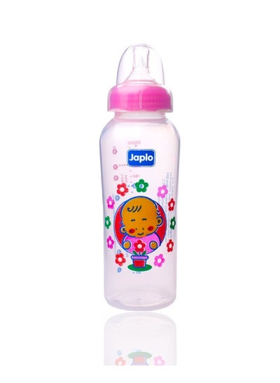 Buy Round baby feeding Bottle with Anti-colic nipple & Lukewarm water mixer size 240 ml (assorted) in Egypt