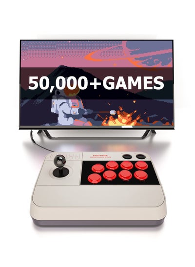 Buy Super Arcade Game Console, Retro Game Console,50000+Games, All-Around 3D Joysticks, Arcade Game Machine, Support Custom Buttons,EmuELEC 4.5/Android 9.0 /CoreE 256G TF Card in UAE