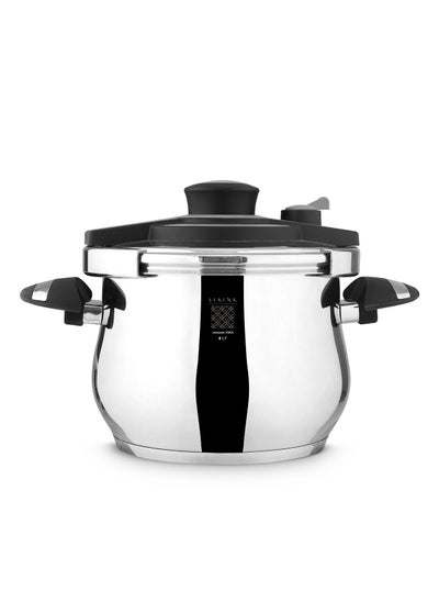 Buy Pressure Cooker Stainless Steel 6 Liters in Saudi Arabia