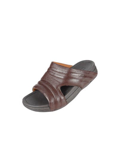 Buy 008-3543 Barjeel Mens Casual Sandals 20254 Dark Brown in UAE