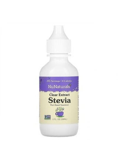 اشتري NuNaturals, Clear Extract Stevia, 2 fl oz (59 ml) في الامارات