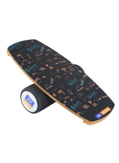 Buy Balance Board Black Beach Surf Balance Board Trainer Balance Exercise Board for Hockey Surfing and Snowboarding in UAE