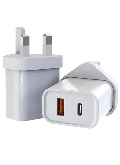 اشتري "Dual Ports Fast Wall Charger – 30W GaN PD USB-C for Phones and Notebooks" في الامارات