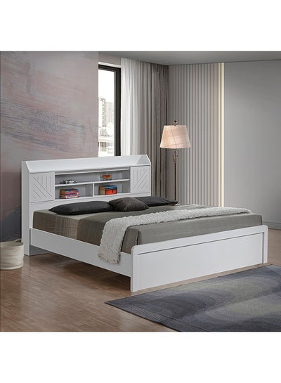 Buy Kulltorp Nexa King Bed with Door and Open Shelf Storage 224 x 110 x 187.5 cm in UAE