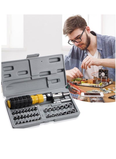 Buy AIWA 41Piece Professional Screwdriver Bit & Socket Set Comprehensive Toolkit for Home, Office, and Garage Repairs in Saudi Arabia