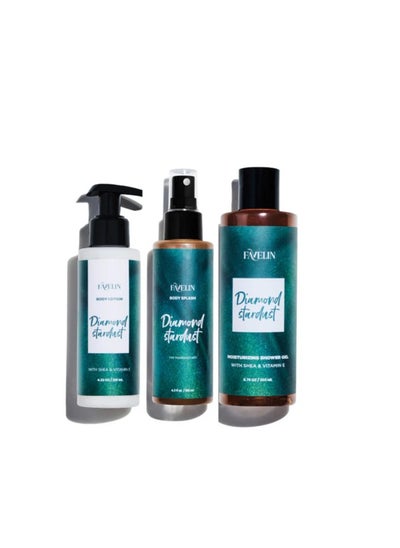 Buy Basic Diamond Stardust Body Splash+Body Lotion+Shower Gel in Egypt