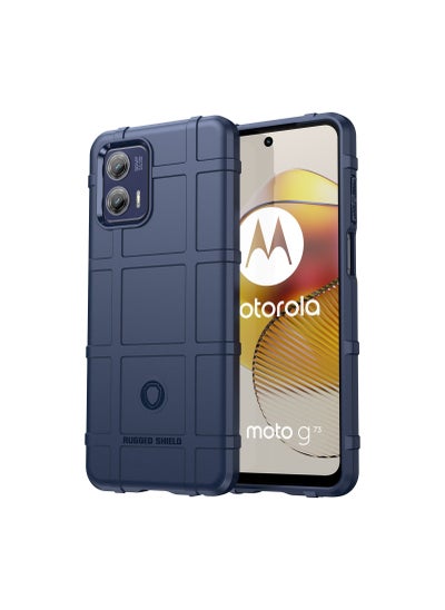 Buy Protective Case Cover for Moto G73 Blue in Saudi Arabia