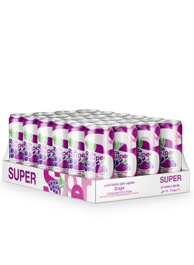 اشتري Super Grape Carbonated Drink pack of 24 في الامارات