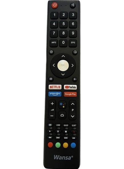 Buy Wansa Smart TV Remote Control Black in Saudi Arabia