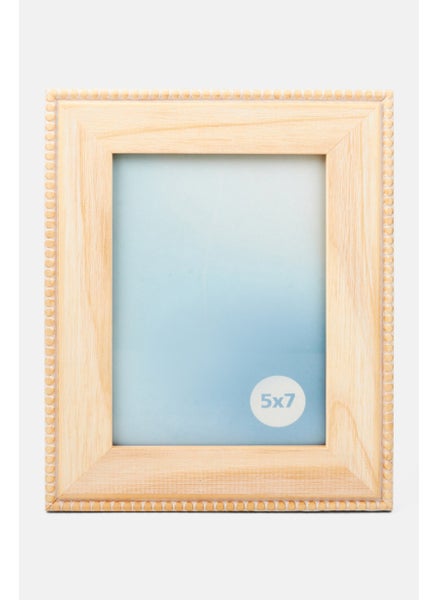 Buy Wooden Photo Frame 5 x 7 cm, Beige in UAE