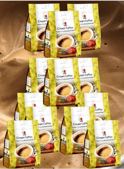 Buy 12 Pieces Cream Coffee 20 packs x 14 gram in Saudi Arabia