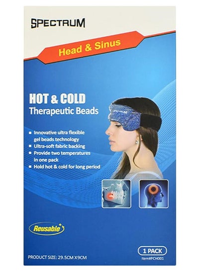 Buy Reusable Hot & Cold Therapeutic Beads Pack For Head and Sinus in UAE