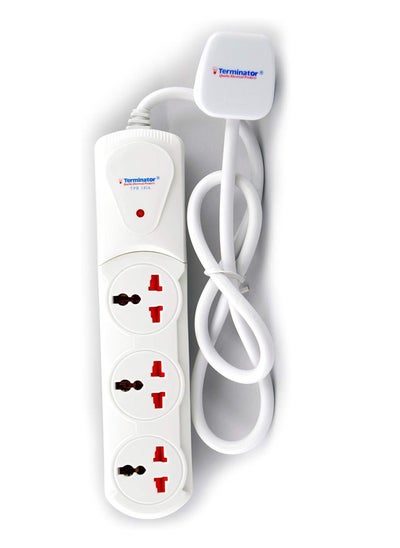 اشتري Terminator 3 Way Universal Power Extension Socket 2 Meter في الامارات