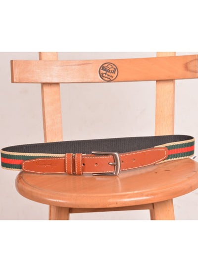 اشتري 3.5CM Leather Strap Belt 145CM - Havana في مصر