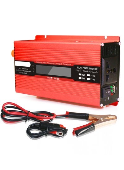 Buy Voltage Converter 1000W 2000W 12V 240V Inverter USB Power Inverter with 1 Socket and LCD Display in Saudi Arabia