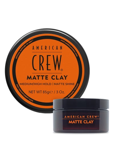 Buy American Crew Men's Hair  Matte Clay, Medium/high Hold, Matte Finish  85g. in UAE