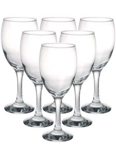 Buy 6 Piece Juice Cup Set 590 Ml -Clear in Egypt