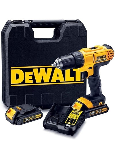 Buy Dewalt DCD776S2-B5 18V Li-Ion Cordless Compact Hammer Drill Driver  Yellow Black  13Mm in UAE