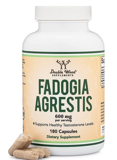 اشتري مستخلص فادوجيا أجريستس 600 مجم قوي لدعم مستويات هرمون التستوستيرون الصحية والأداء الرياضي 180 كبسولة في الامارات