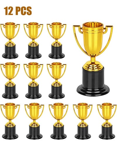 Buy 12 Pcs Mini Trophies,Gold Trophy Award, Plastic Trophies for Kids, 4 Inch Trophy Cups, Award Trophies for Party Favors, Props, Rewards, Winning Prizes, Competitions Ceremony Parties Favor in Saudi Arabia