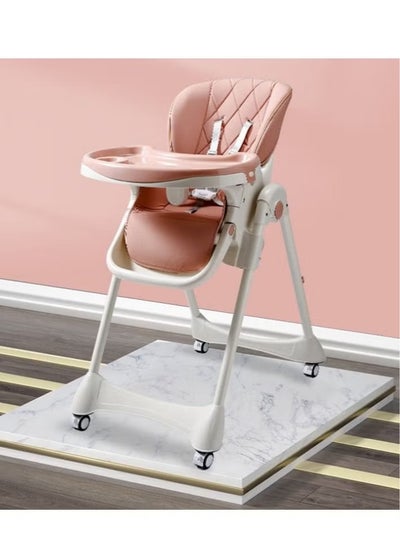 Buy Multi-Function Baby High Chair, For Feeding & sleeping With Wheels & One Back Cushion in UAE