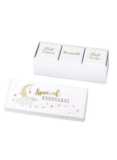 Buy Set Of 3 Special Keepsake Boxes White in Saudi Arabia