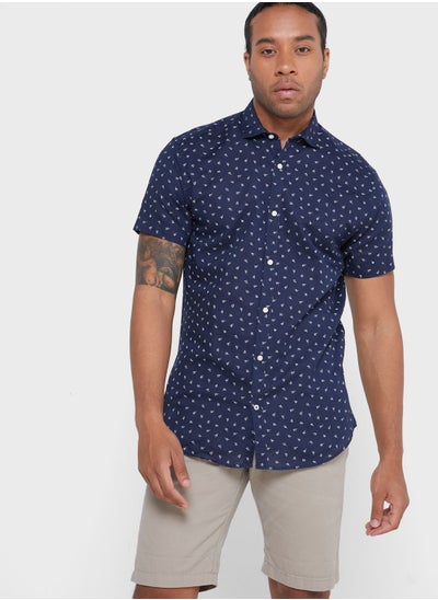 Buy Slim Fit Printed Shirt in Saudi Arabia