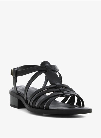 اشتري Women's Solid Cross-Strap Open Toe Sandals with Buckle Closure في السعودية