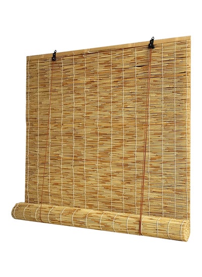 اشتري Bamboo Blind with Roller Accessories Bamboo Roll Up Window Curtain Privacy Screen For Outdoor Patios Light Filtering Reed Blind في الامارات