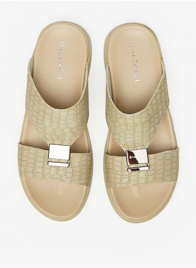 اشتري Men's Textured Slip-On Sandals في الامارات