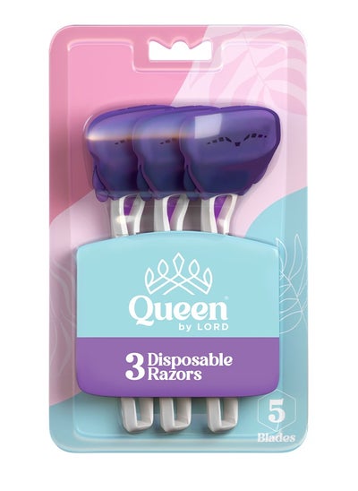 اشتري 3 Disposable Razor 5 Blades Technology في مصر