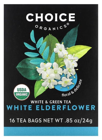 Buy White & Green Tea White Elderflower 16 Tea Bags 0.85 oz (24 g) in UAE