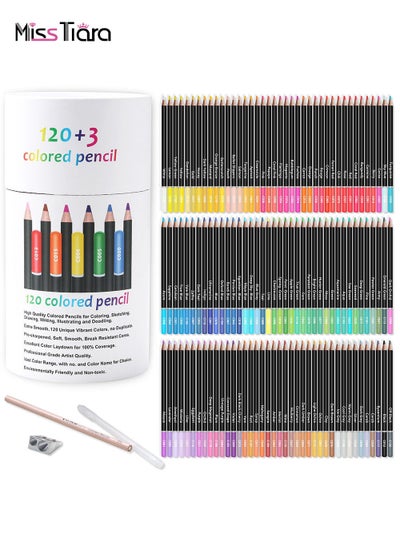 Buy 123 Piece Art Supplies Wooden Colored Pencils Set Premium Colored Pencils Artist Soft Core Great for Drawing Sketching Shading Adults Beginners Kids Coloring Pencils in UAE