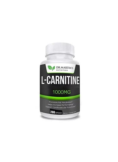 Buy DR. MARTIN’S Extra Strength L-Carnitine Capsules (200 Pieces, 1000mg) in Saudi Arabia